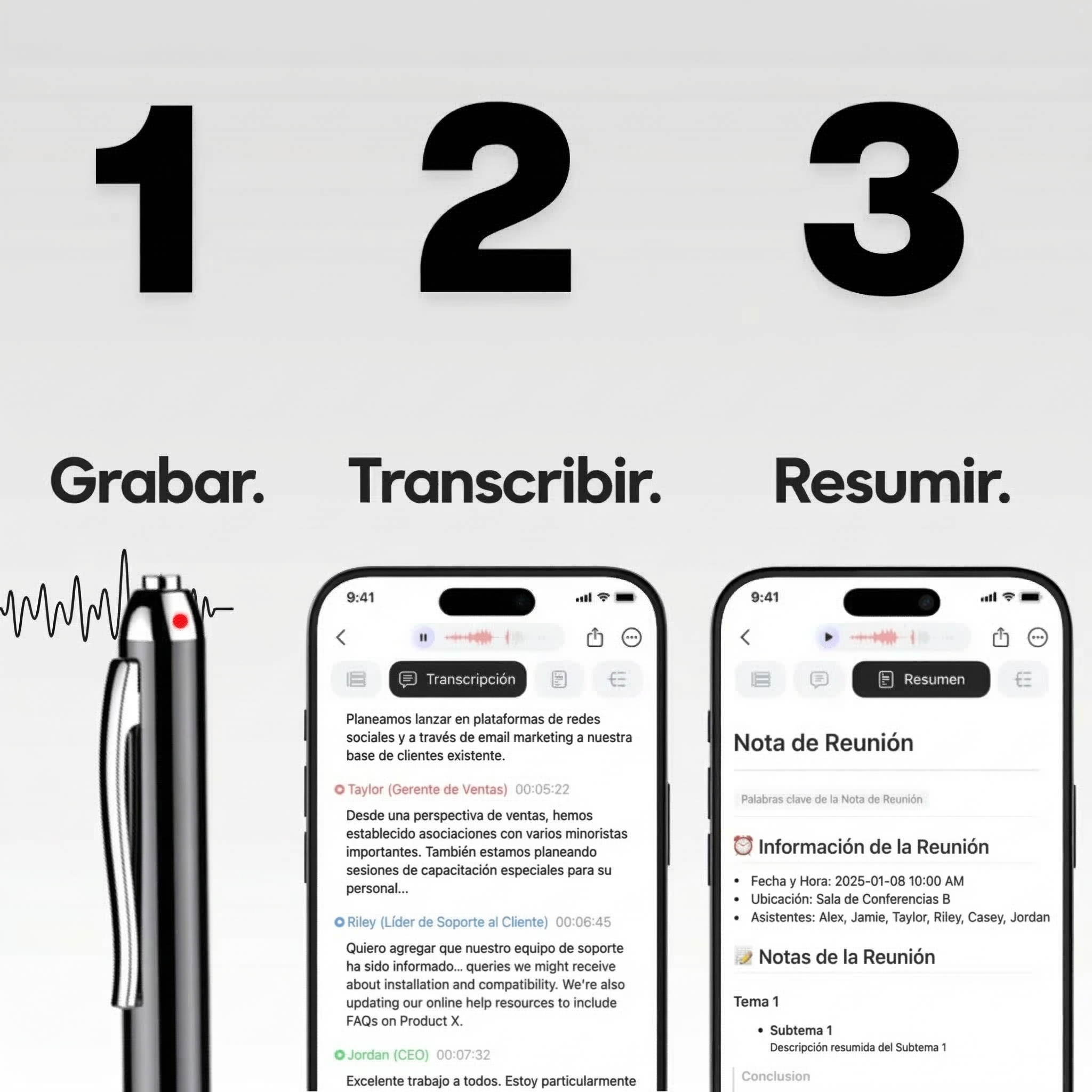 NoteVox™ by Zintech — El Lápiz con IA que Escucha, Transcribe y Piensa por Tí